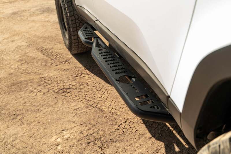DV8 Offroad 24-25 Toyota Land Cruiser OE Plus Side Steps - Black Steel