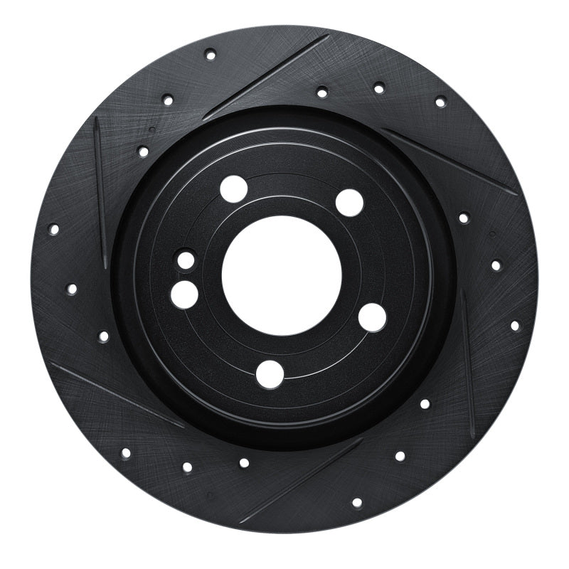 R1 Concepts R1 19-26 Mercedes-Benz A220 Rear Left Drilled & Slotted Black Brake Rotor