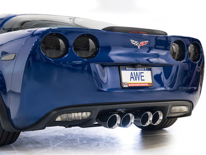 AWE Tuning C6 Chevrolet Corvette Z06/ZR1 Touring Edition Axle-Back Exhaust w/ Chrome Silver Tips