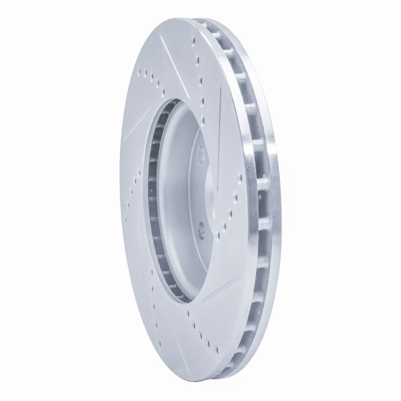 R1 Concepts R1 12-18 Ford Focus Front Left Drilled & Slotted Silver Brake Rotor