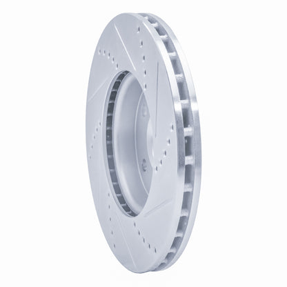 R1 Concepts R1 12-18 Ford Focus Front Left Drilled & Slotted Silver Brake Rotor