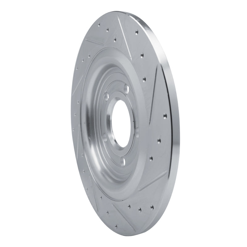 R1 Concepts R1 20-25 Ford Explorer Rear Left Drilled & Slotted Silver Brake Rotor