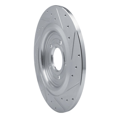 R1 Concepts R1 20-25 Ford Explorer Rear Left Drilled & Slotted Silver Brake Rotor