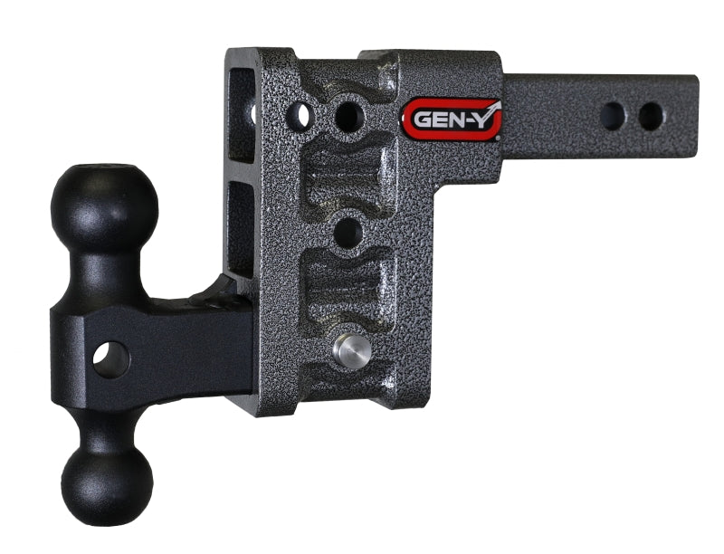 GEN-Y Hitch Gen-Y Mega Duty 2in Shank 5in Drop 2K TW 16K Hitch w/GH-051 Dual-Ball
