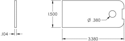 Camburg Black Fender Washer 10 Pack (aluminum washer bolt body clip 1/8in. tab)
