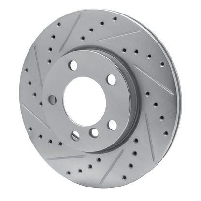 R1 Concepts R1 11-16 Mini Cooper Paceman Front Left Drilled & Slotted Silver Brake Rotor