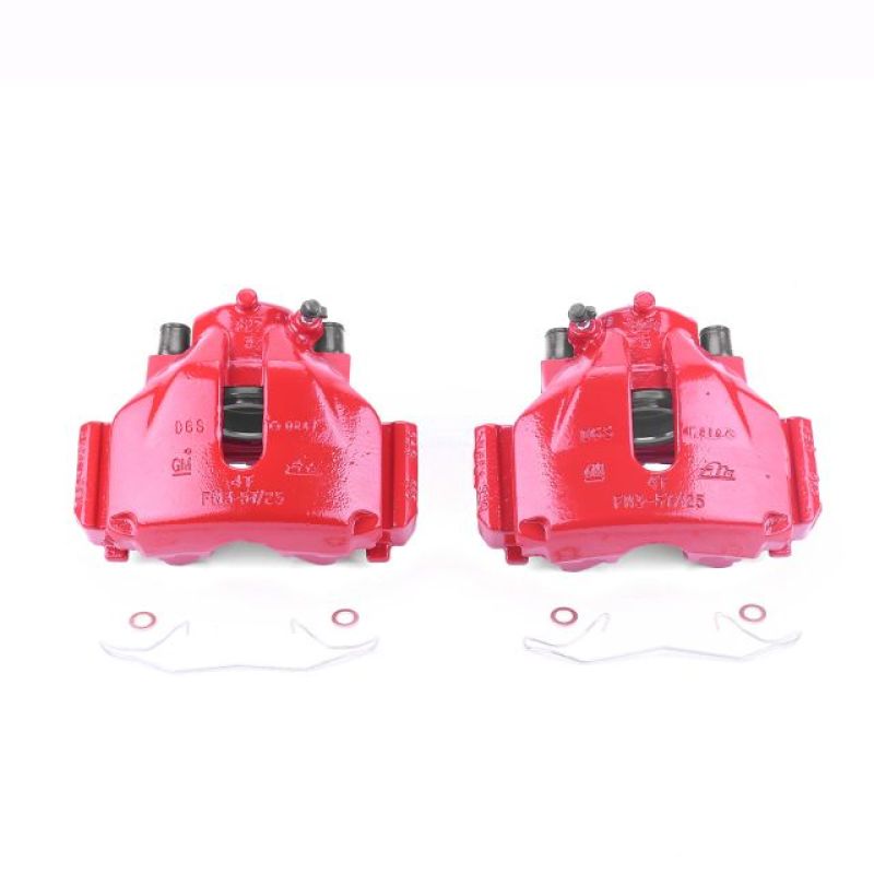 PowerStop Power Stop 00-03 Saab 9-3 Front Red Calipers w/Brackets - Pair