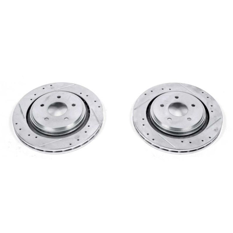 PowerStop Power Stop 06-09 Cadillac XLR Rear Evolution Drilled & Slotted Rotors - Pair