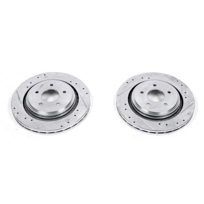 PowerStop Power Stop 06-09 Cadillac XLR Rear Evolution Drilled & Slotted Rotors - Pair