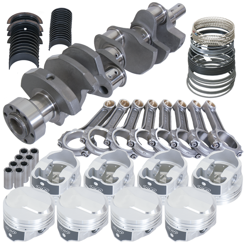 Eagle Chevy 454 1Pc 4.000in Crank 6.135in I-Beam Rods 38cc Dome 4.250in Pistons Rotating Assembly