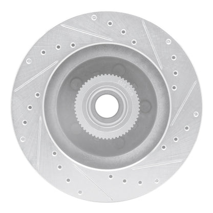 R1 Concepts R1 93-95 Chevrolet G10 Front Right Drilled & Slotted Silver Brake Rotor