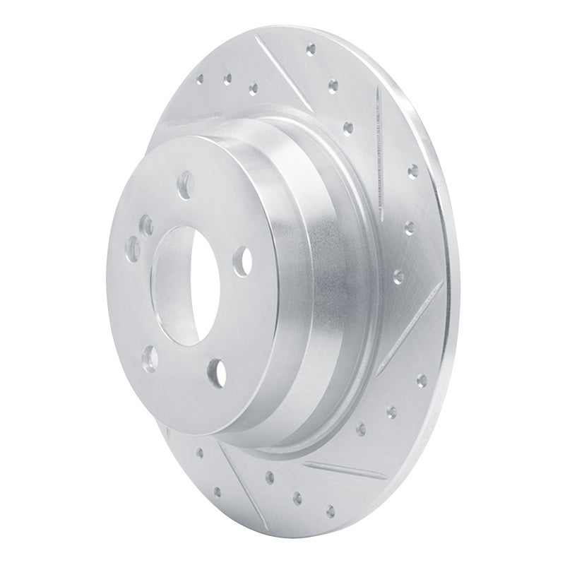 R1 Concepts R1 03-16 Mercedes-Benz E200 (Latin America) Rear Right Drilled & Slotted Silver Brake Rotor
