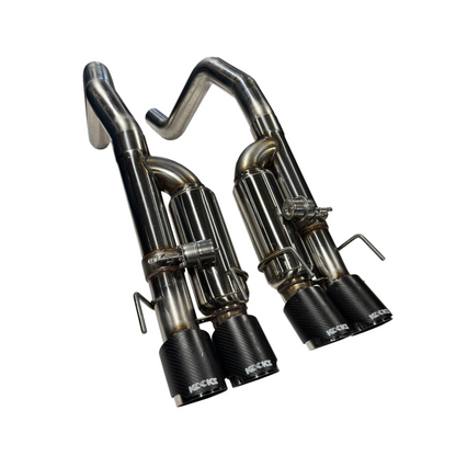Kooks Headers Kooks 09-13 Chevrolet Corvette Z06/ZR1 3in. Valved Axle-Back Exhaust w/ CF Tips