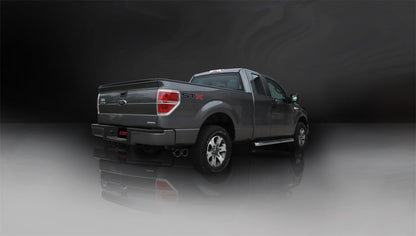 CORSA Performance Corsa 2011-2014 Ford F-150 5.0L V8 Black Sport Cat-Back Exhaust
