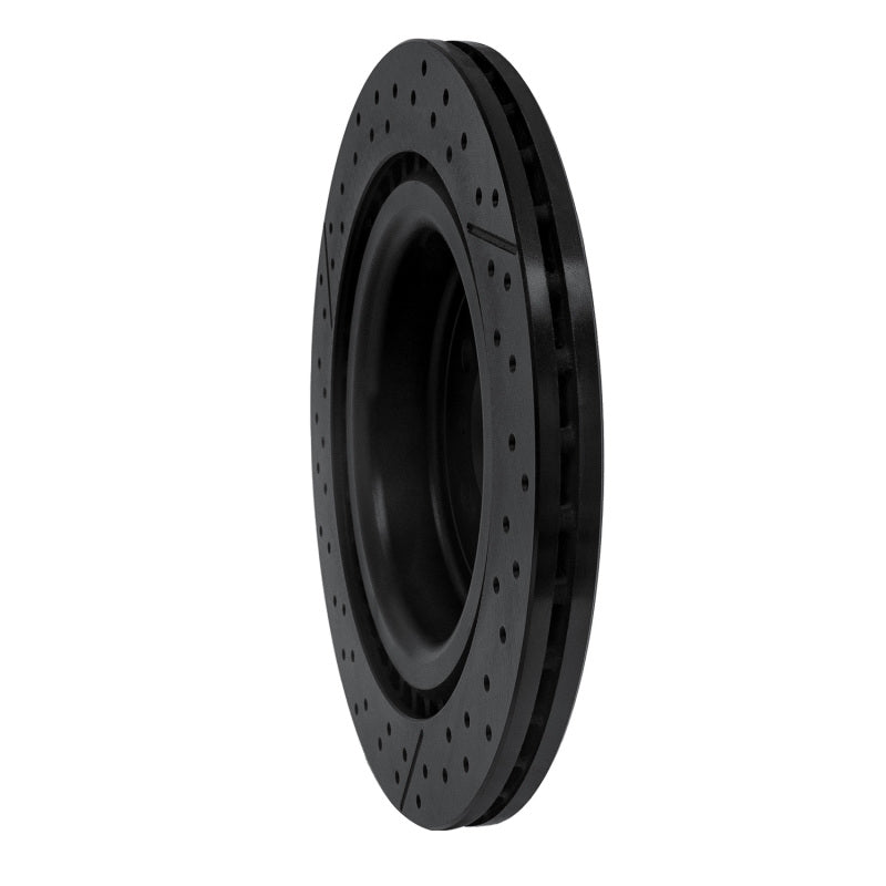 R1 Concepts R1 12-19 Mercedes-Benz GLE63 AMG S Rear Drilled & Slotted Black Brake Rotor
