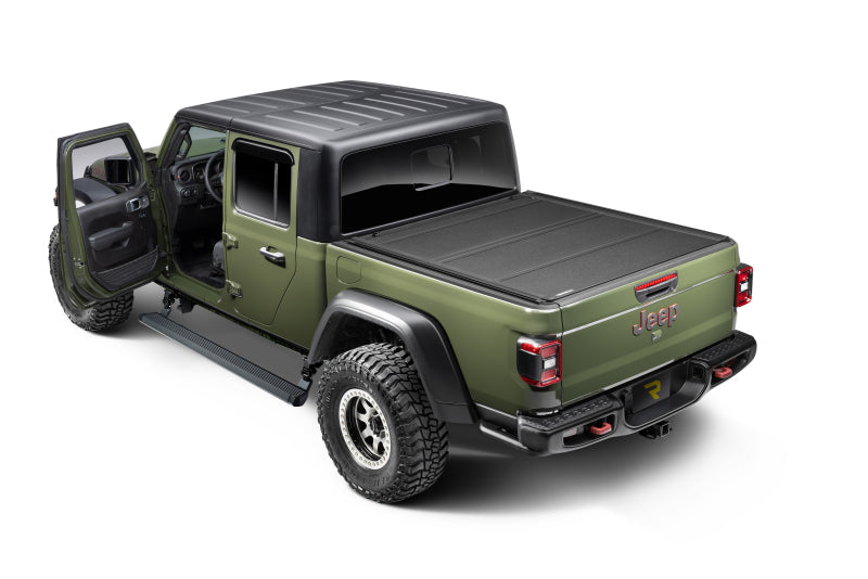 Go Rhino RealTruck 20-24 Jeep Gladiator CC 4dr VoltStep Electric Running Board Kit (Cut/Drill Req.) - Tex Blk
