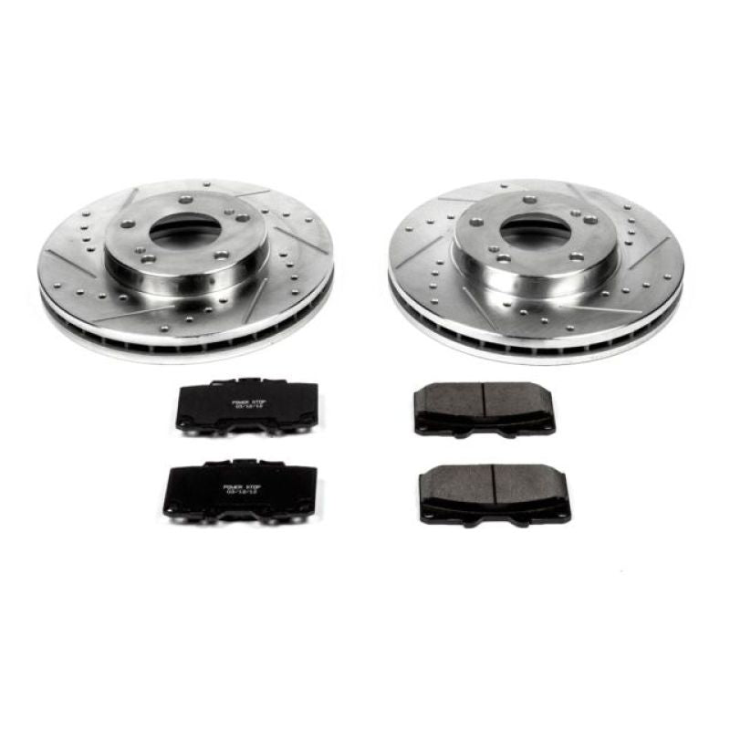 PowerStop Power Stop 89-96 Nissan 300ZX Front Z23 Evolution Sport Brake Kit
