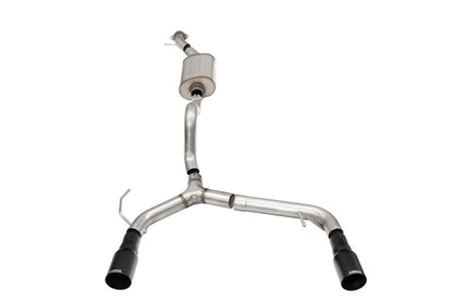 CORSA Performance Corsa 21-25 Ford Bronco 2.3L 2-Door 2.75in Cat-Back Dual Rear Exhaust w/ 4in Straight-Cut Black Tips