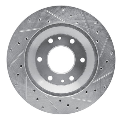 R1 Concepts R1 02-05 Buick Rainier Front Left Drilled & Slotted Silver Brake Rotor