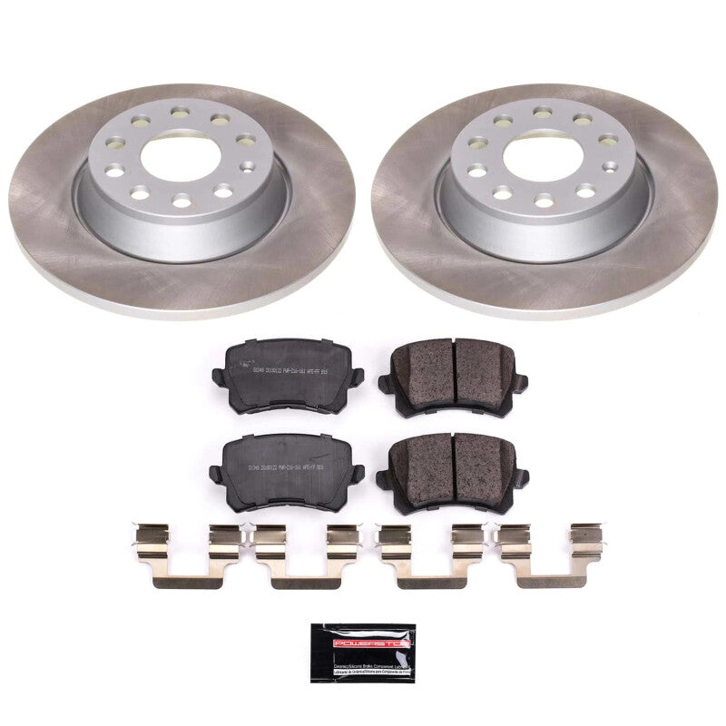 PowerStop Power Stop 2009 Volkswagen Passat Rear Semi-Coated Rotor Kit