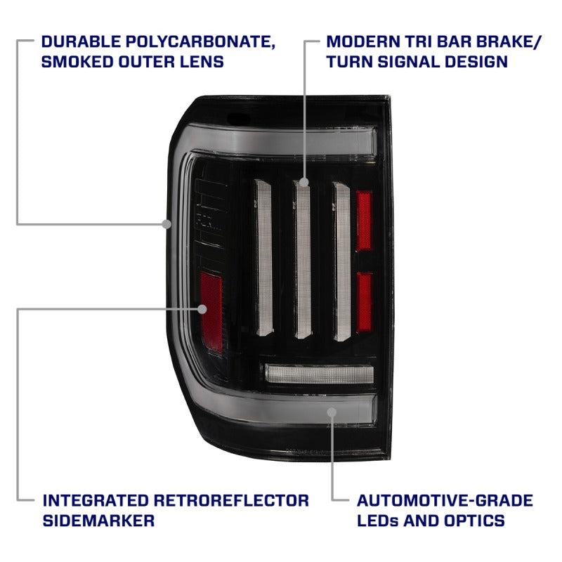 Form Lighting 22-24 Ford Maverick LED Tail Lights Smoked (Pair)