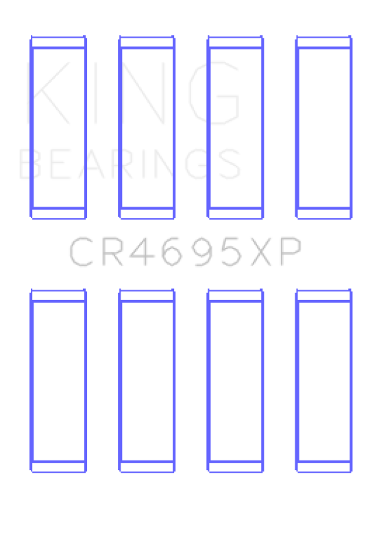 King Engine Bearings King Ford Ecoboost 2.0L / 2.3L (Size 0.05) pMaxBlack Coated Connecting Rod Bearing Set