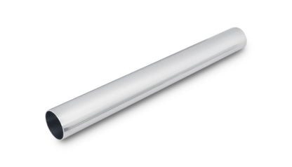 Vibrant 2in O.D. Universal Aluminum Tubing (18in long Straight Pipe) - Polished