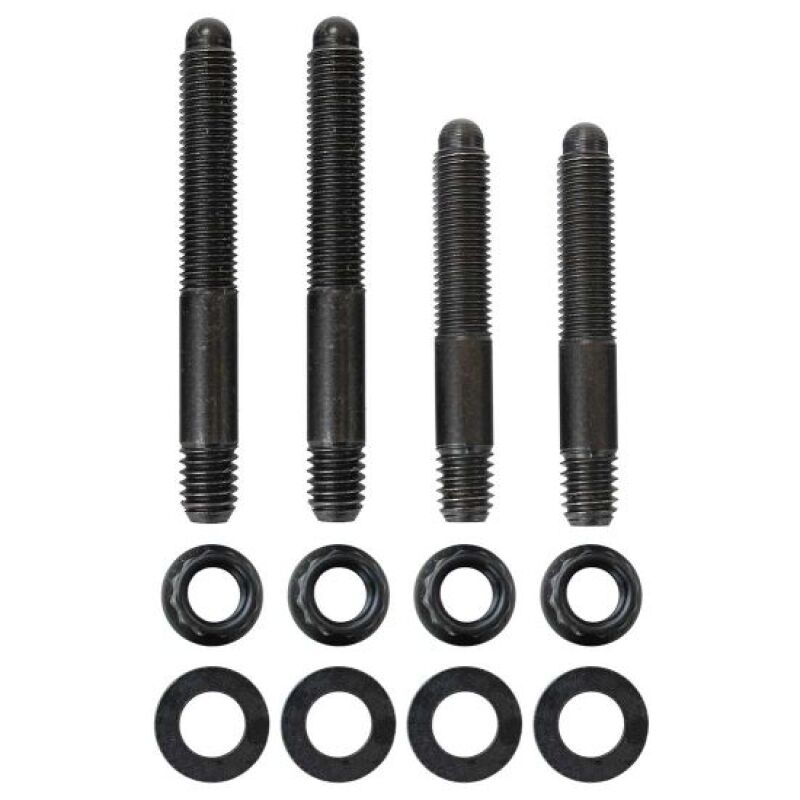 Moroso 2PC 5/16in-24 x 2.0in & 2 PC 5/16in-24 X 2.5in Long 12-Point Nuts Carb Stud Kit w/Bracket