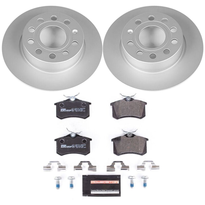 PowerStop Power Stop 10-13 Audi A3 Rear Euro-Stop Brake Kit