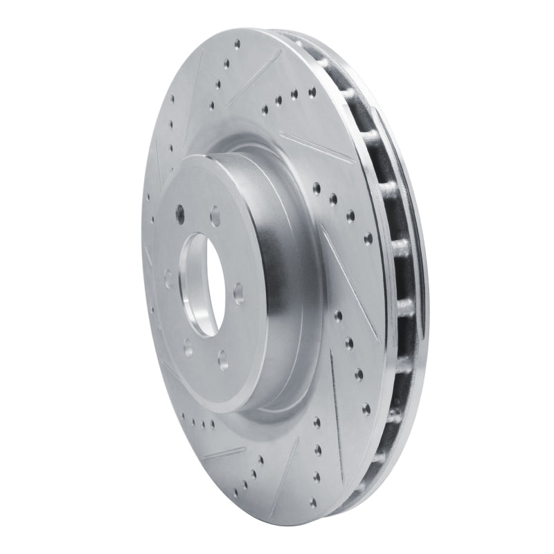 R1 Concepts R1 03-17 Dodge Viper Front Left Drilled & Slotted Silver Brake Rotor