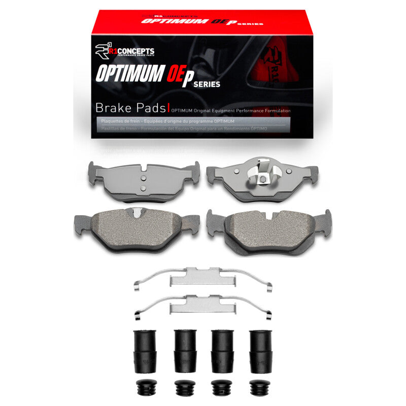 R1 Concepts R1 2006-2015 BMW 128I Rear R1 Optimum OE Pads & Hardware Kit