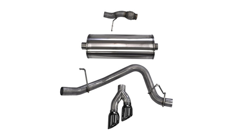 CORSA Performance Corsa 2015-2020 Chevy Tahoe/GMC Yukon Cat-Back Exhaust Sport 3in Single Side Twin Black 4in Tips