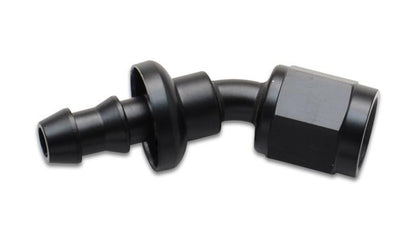 Vibrant Push-On 30 Degree Hose End Elbow Fitting Size -4AN