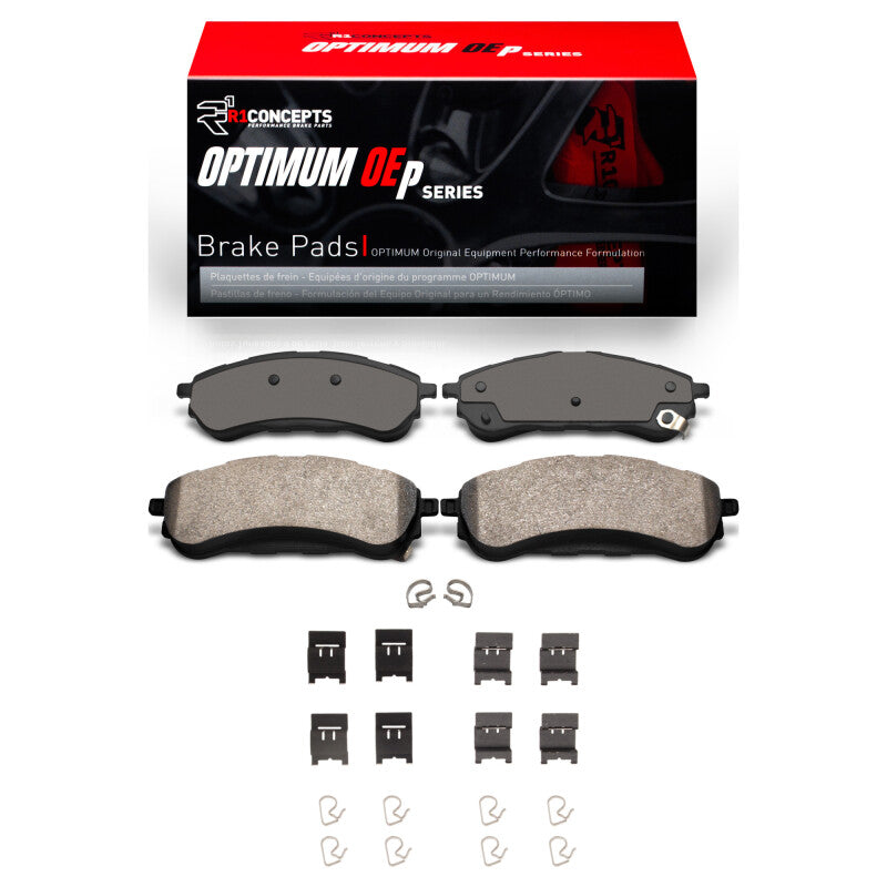 R1 Concepts R1 19-23 Ford Ranger (USA/Canada) Rear Optimum OE Brake Pads & Hardware Kit