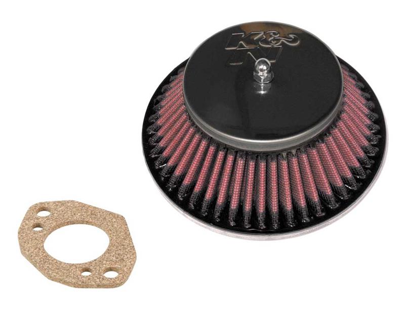 K&N Engineering K&N Custom Racing Assembly - Round Tapered - Red 1.375in Neck Flange - 2.25in Over Height