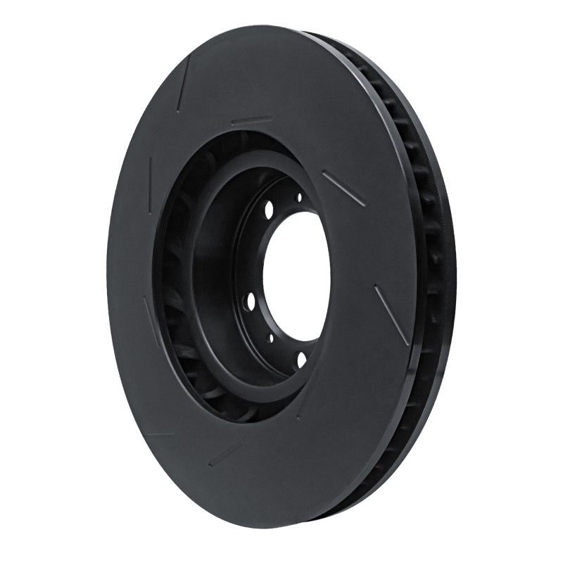 R1 Concepts R1 14-21 Porsche Cayenne Right Front Slotted Black Brake Rotor