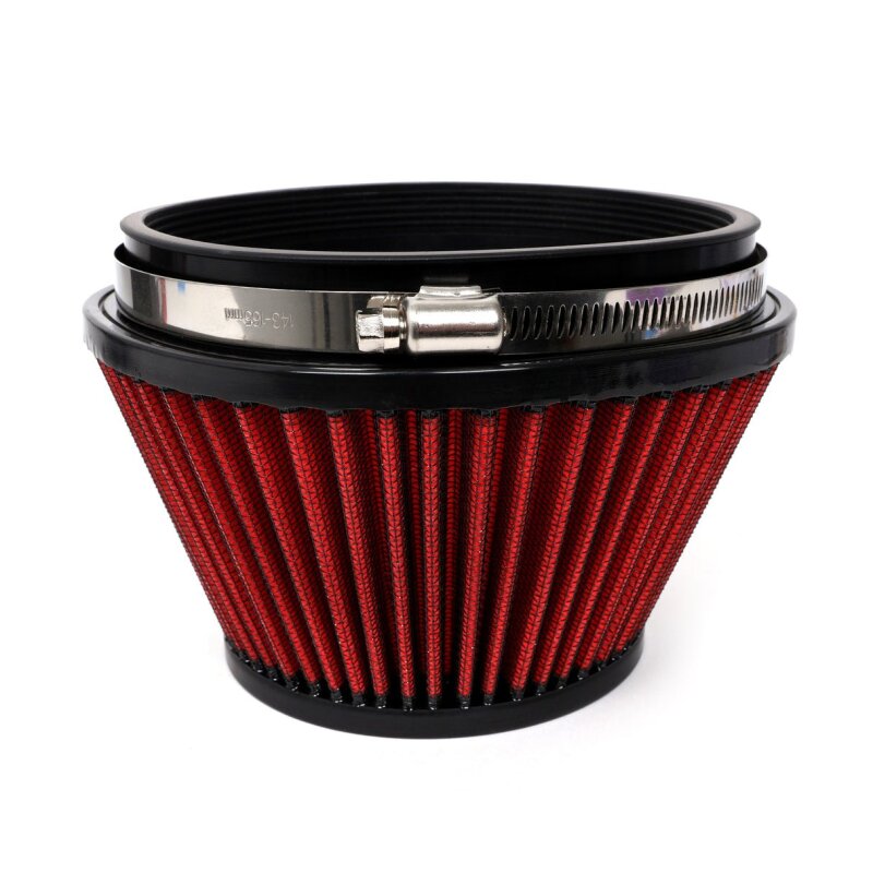 BLOX Racing Shorty Performance 5in Air Filter w/3in Velocity Stack and Coupler Kit