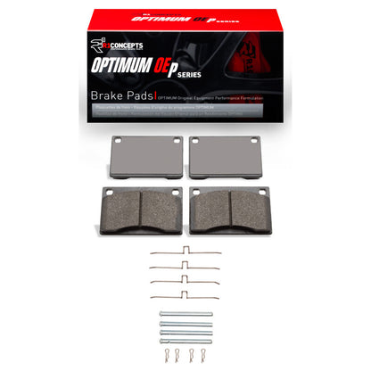 R1 Concepts R1 67-87 Volvo 142 Front Optimum OE Pads & Hardware Kit