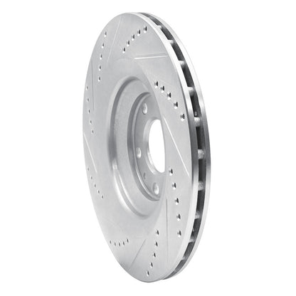R1 Concepts R1 05-11 Audi A6 Quattro Rear Right Drilled & Slotted Silver Brake Rotor