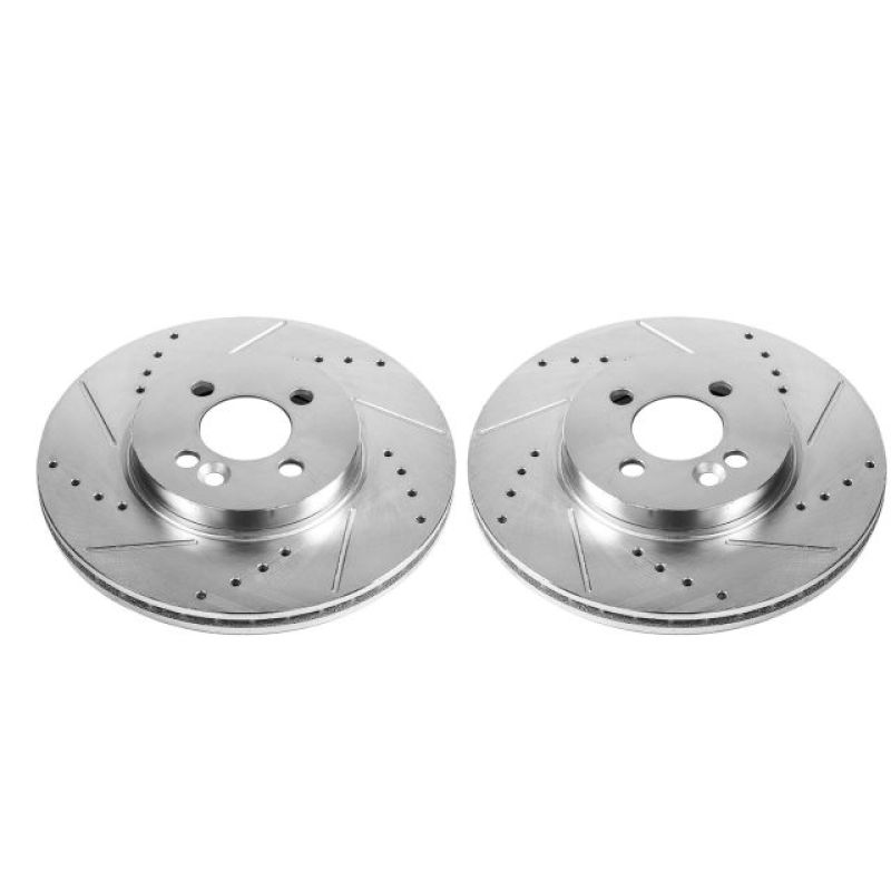 PowerStop Power Stop 07-16 Mini Cooper Front Evolution Drilled & Slotted Rotors - Pair