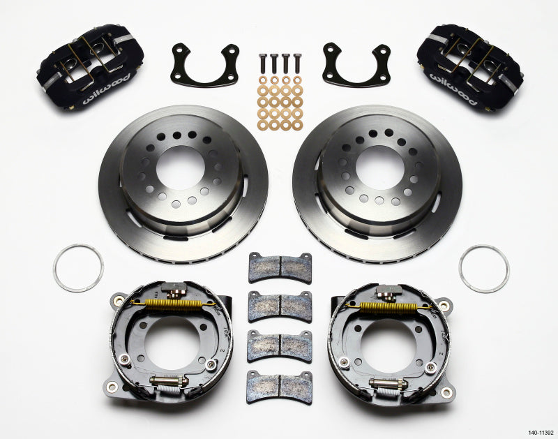 Wilwood Dynapro Low-Profile 11.00in P-Brake Kit New Big Ford 2.50in Off Staggered Mount