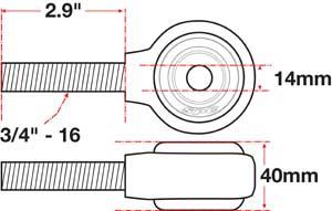 SPC Performance xAxis Rod End Ball Joint