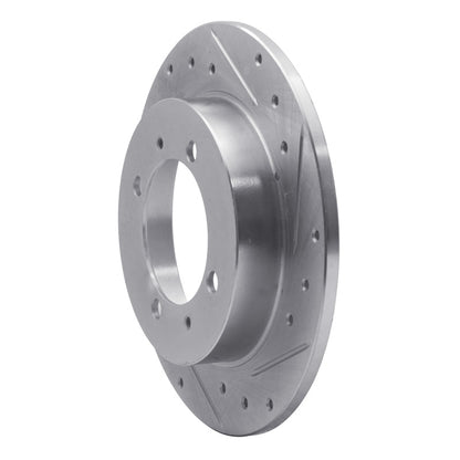 R1 Concepts R1 00-07 Mitsubishi Space Star (Mexico) Rear Right Drilled & Slotted Silver Brake Rotor