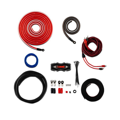 DS18 0-GA Amplifier Install Kit- Red