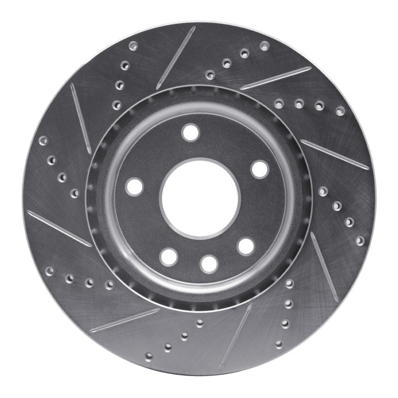 R1 Concepts R1 12-25 Chrysler Pacifica Front Right Drilled & Slotted Silver Brake Rotor