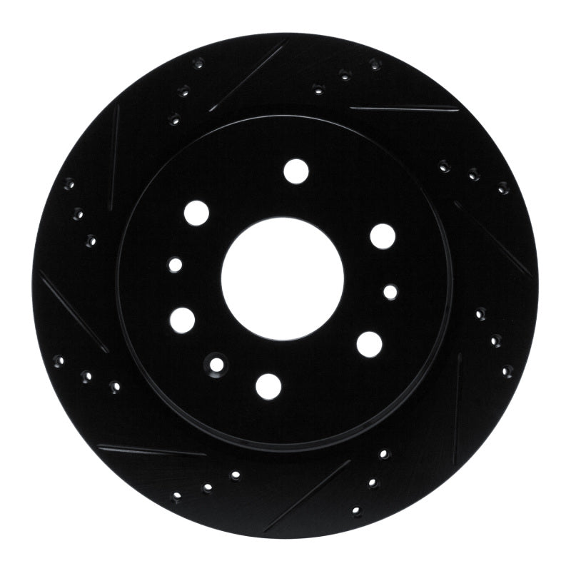 R1 Concepts R1 19-25 Cadillac Escalade Rear Left Drilled & Slotted Black Brake Rotor