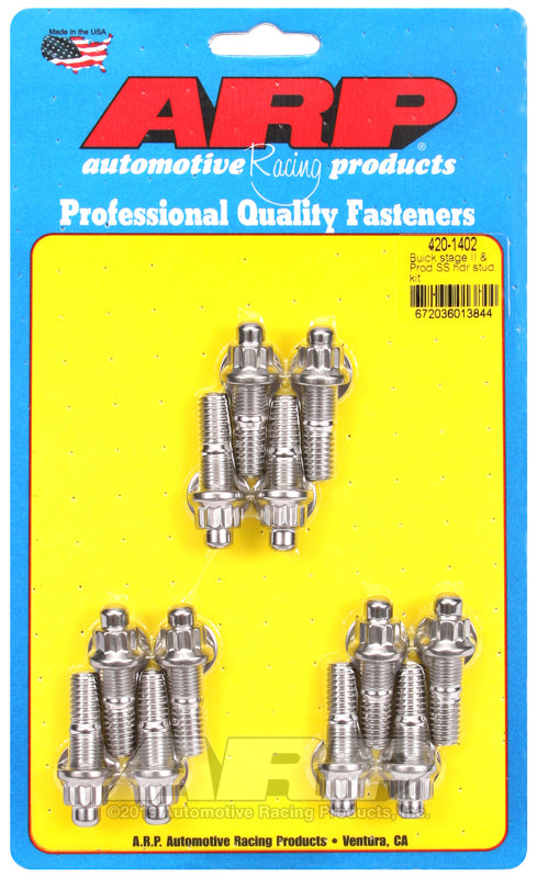 ARP Buick Stage II & Prod SS header stud kit