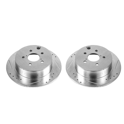 PowerStop Power Stop 16-19 Subaru Crosstrek Rear Evolution Drilled & Slotted Rotors - Pair