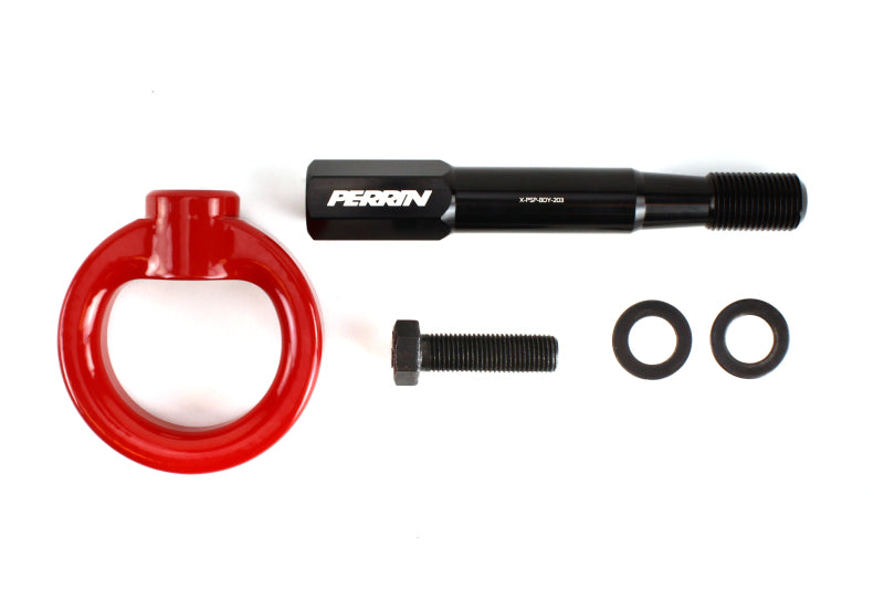 Perrin Performance PERRIN 15-17 Subaru WRX & STI / 13-17 Crosstrek / 12-16 Impreza Tow Hook Kit (Front) - Red