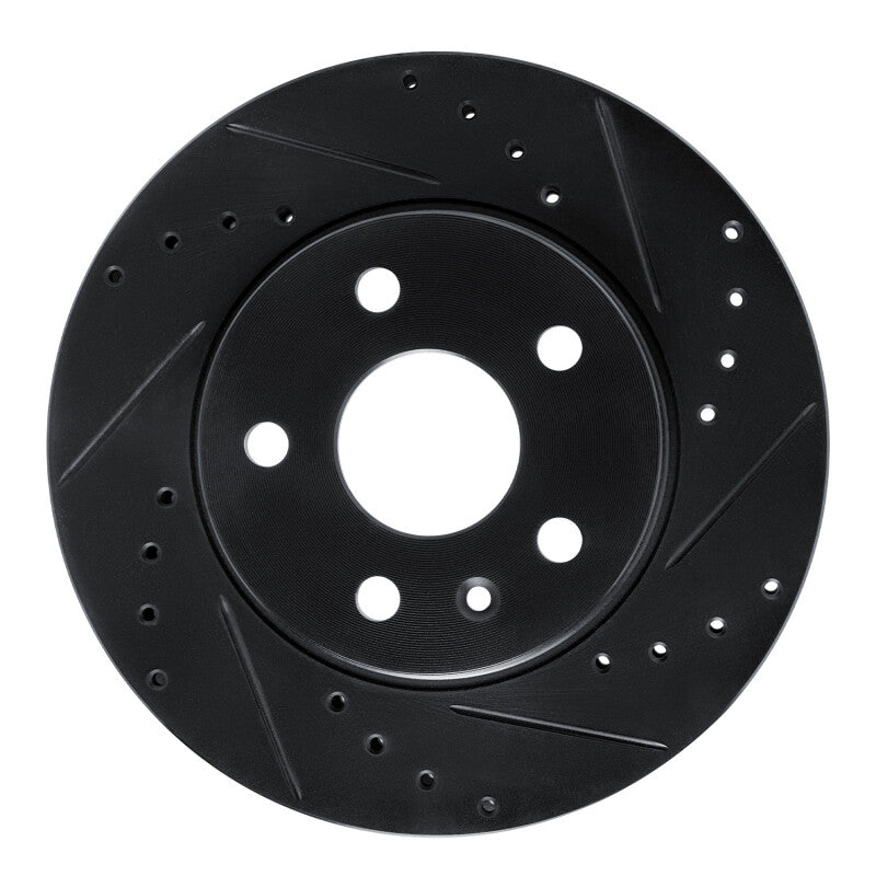 R1 Concepts R1 11-16 Buick LaCrosse Front Right Drilled & Slotted Black Brake Rotor